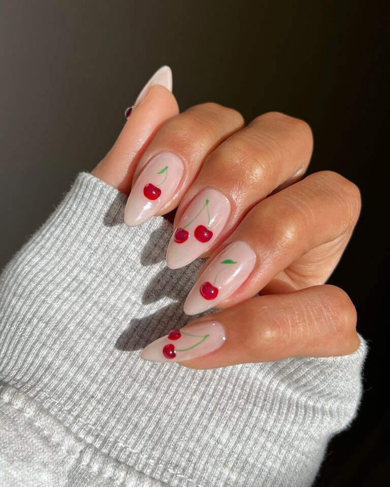 10 Quick Cherry Nail Ideas That Are Sweet & Chic [2025]