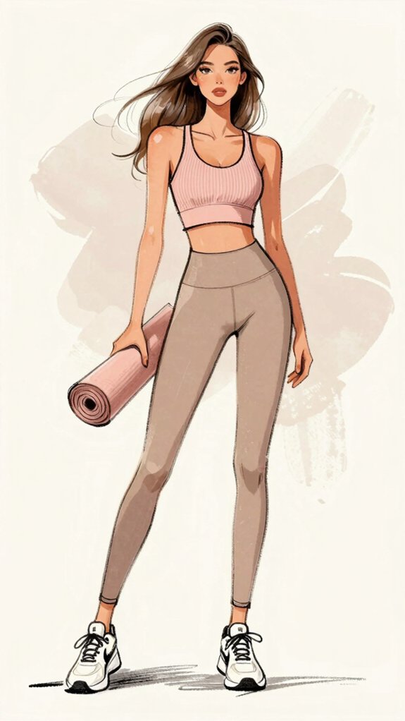refined activewear glamour
