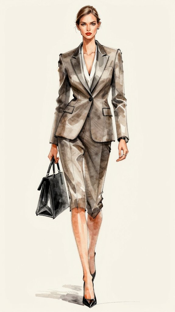 commanding attire conveys professionalism