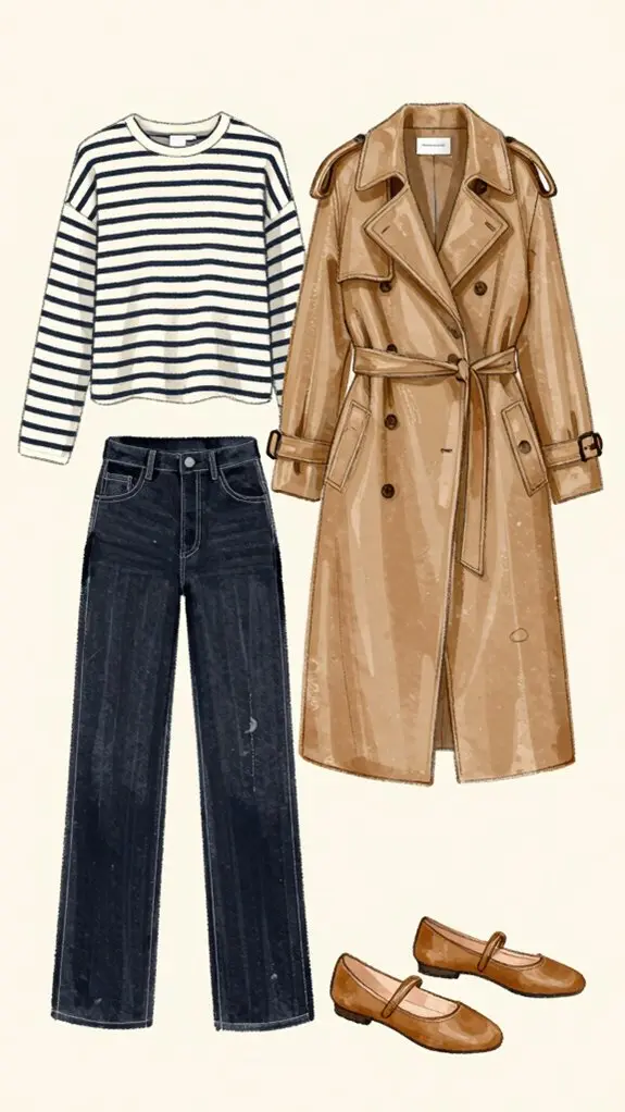 effortless classic minimal parisian wardrobe