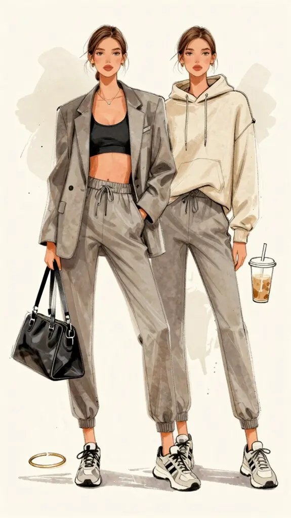 effortless elegant athleisure luxe
