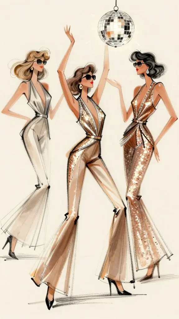 shimmering dazzling kinetic disco ambiance