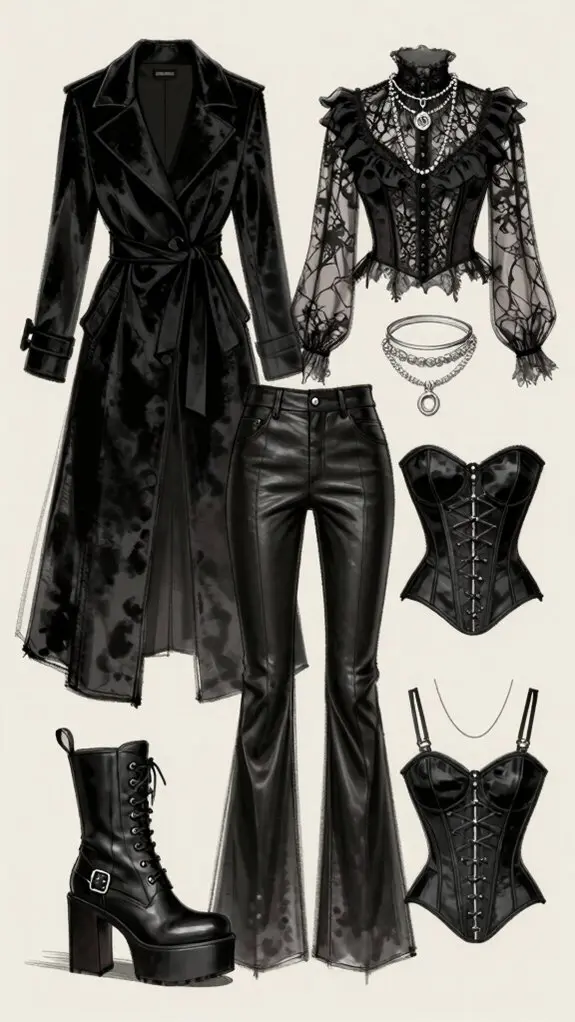 essential dark minimalist wardrobe