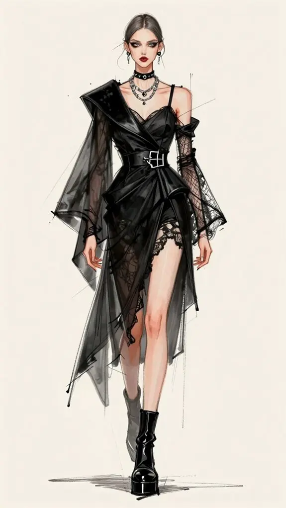 refined nuanced contemporary gothic fashion
