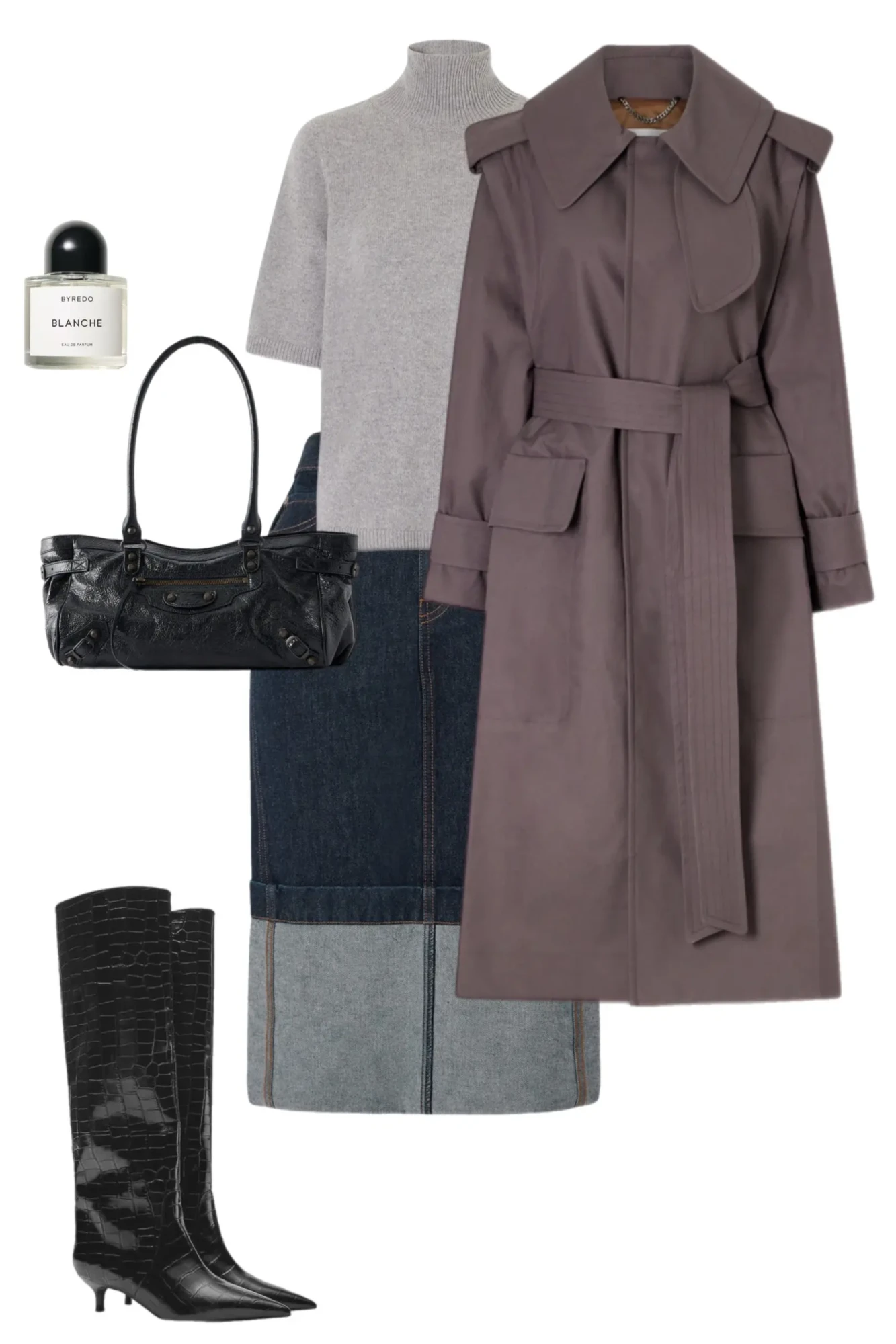 Brown leather jacket white tank top camel leather skirt black leather tote tortoise sunglasses gold drop earrings fall outfit 15