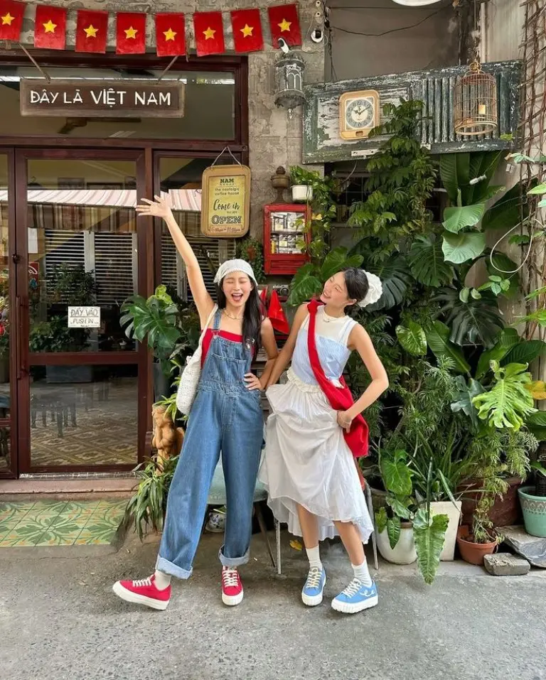 white tank top denim overalls white beanie red canvas sneakers blue canvas sneakers delta exploration outfit 11
