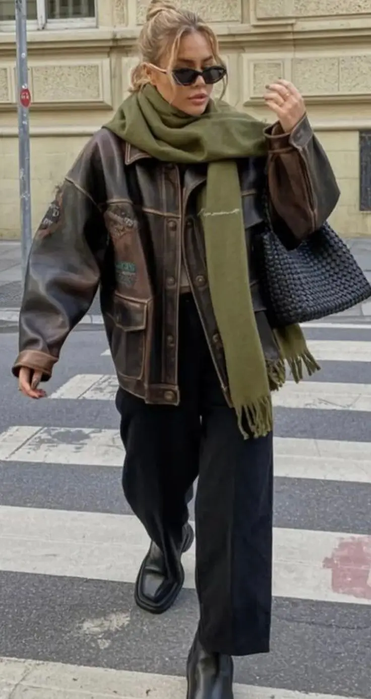 Fleece quarter-zip layered under a waterproof shell jacket, with straight dark jeans and Salomon sneakers, fall city walking